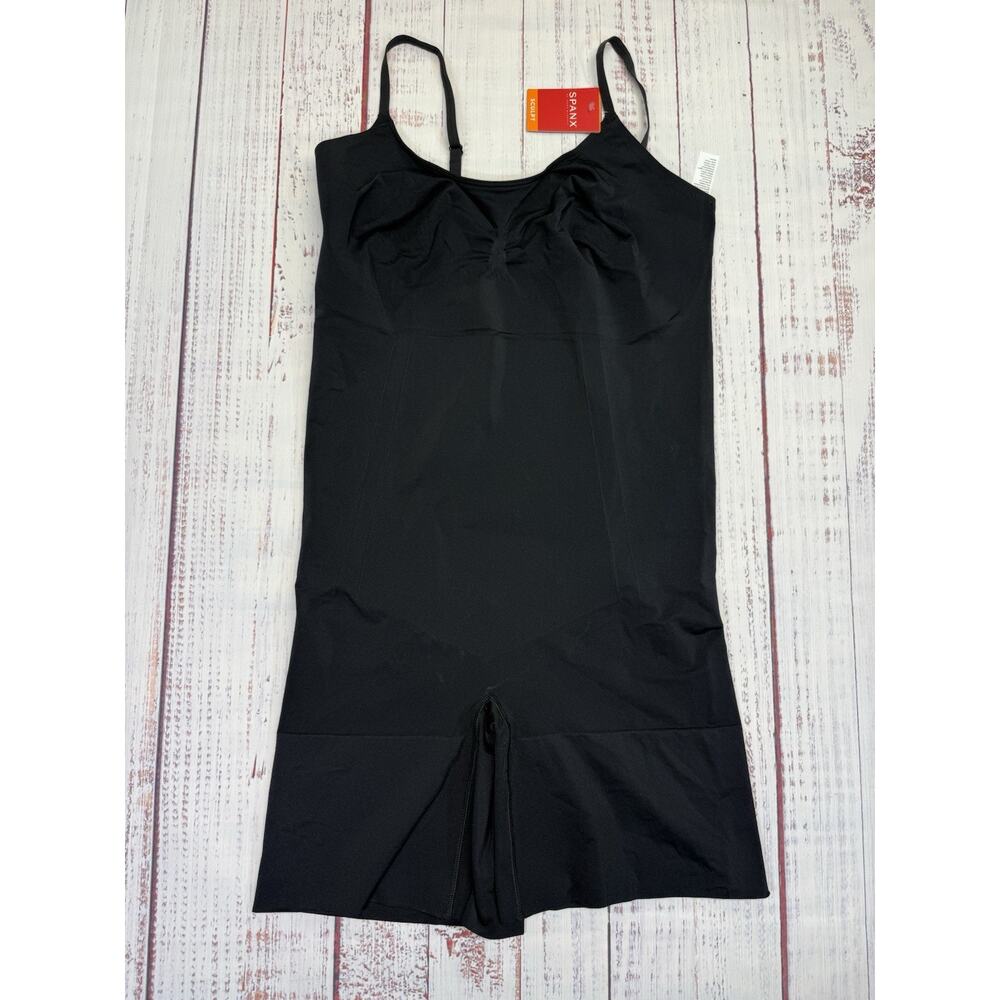 SPANX Bodysuit OnCore Open-Bust Mid-Thigh Black PS1715 NEW W/Tags‎ Size 2X/2TG